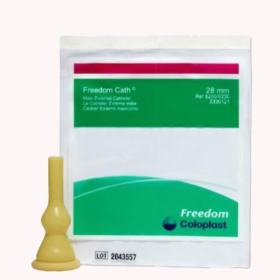 CATHETER, FREEDOM EXTERNAL CONDOM RED MED 28MM (100/BX)