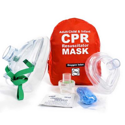 ADULT/CHILD/INF CPR MASK W/CS