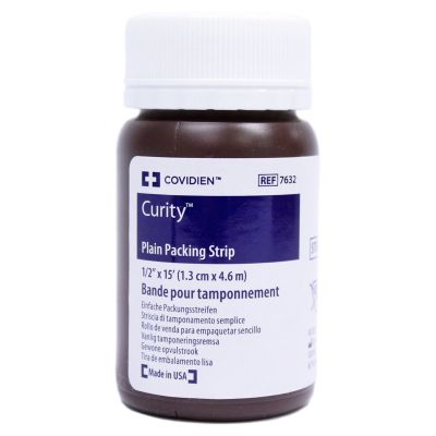 Curity™ Nonimpregnated Wound Packing Strip, ½ Inch x 5 Yard