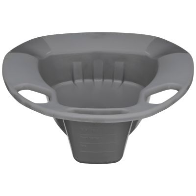 BEDPAN, STACKABLE GRAPHITE 55OZ (50/CS)