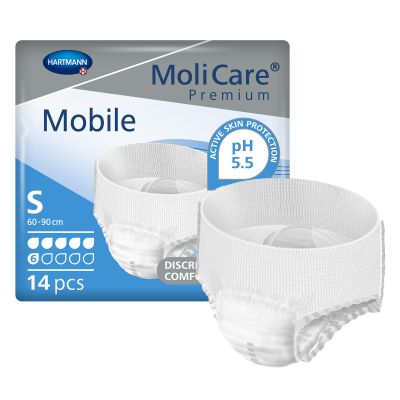 MoliCare® Premium Mobile 6 Drop Absorbency Incontinence Underwear, Small