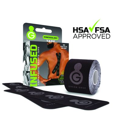 Green Drop Sports Tape, Infused Kinesiology Tape for Recovery