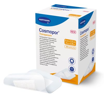 Cosmopor® Transparent Film Dressing with Pad, 2 x 2.8 Inch