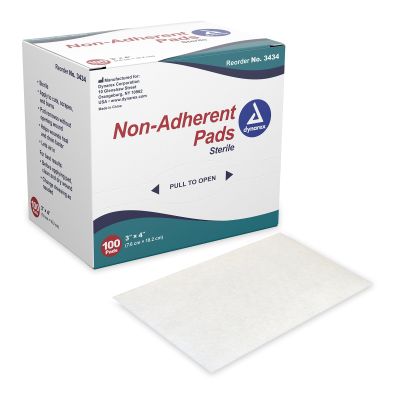 dynarex® Nonadherent Dressing, 3 x 4 Inch