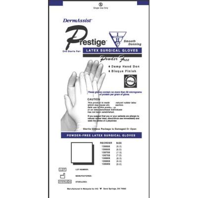 DermAssist® Prestige® DHD Latex Surgical Glove, Size 6, Ivory