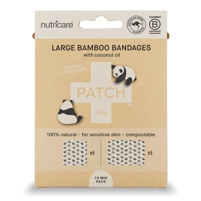 Patch™ Kids (Panda Design) Adhesive Strip with Coconut Oil, Assorted Sizes