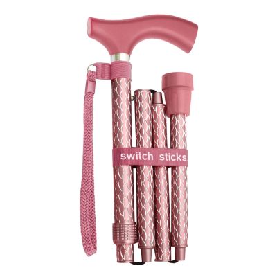 Switch Sticks® Folding Cane, Rose Gold