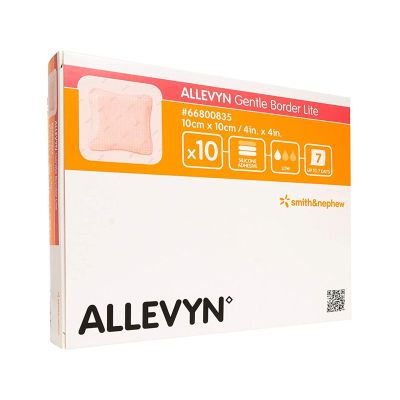 Allevyn™ Gentle Border Lite, 10 x 10 Centimeter