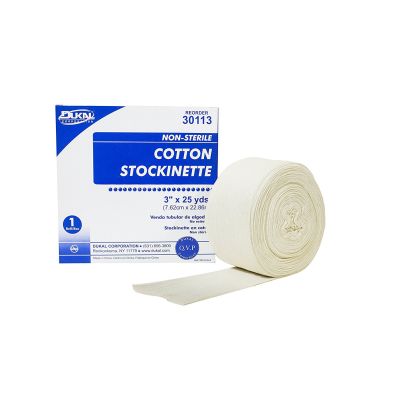 STOCKINETTE, CTN 3" X 25YDS (1RL/BX 6BX/CS)