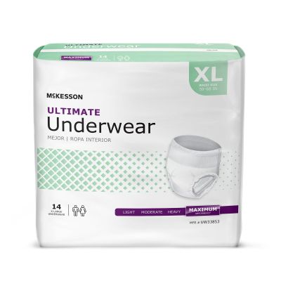 McKesson Ultimate Heavy Absorbency Incontinence Underwear, Extra Large