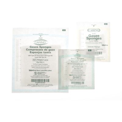 Medline Sterile Gauze Sponge, 3 x 3 Inch, 12-Ply