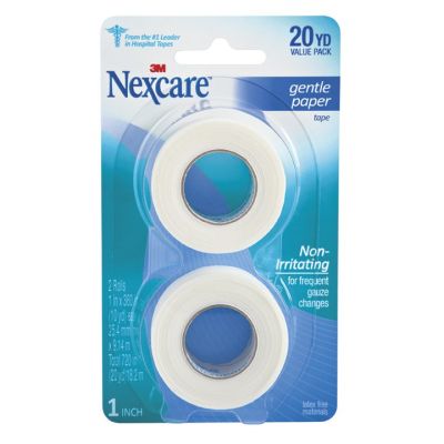 3M™ Nexcare™ Paper Medical Tape, 1 Inch x 10 Yard, White