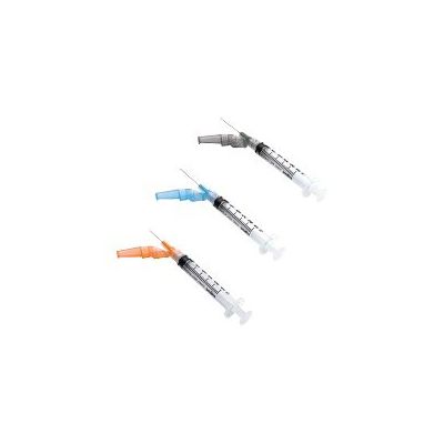 Safety Hypodermic Needle Needle-Pro® EDGE™ 1 Inch Length 23 Gauge Regular Wall Hinged Safety Needle