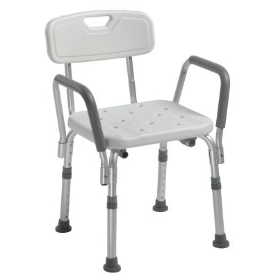 drive™ Shower Chair with Back and Removable Padded Arms