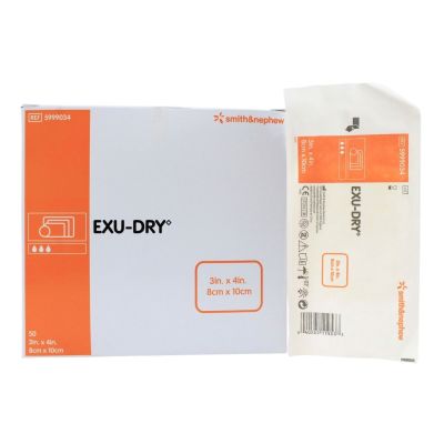 Smith & Nephew Exu-Dry Anti-Shear Super Absorbent Dressing, 3 x 4 Inch