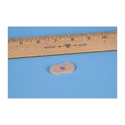 PAD, CORN W/HOLE FELT ADH FLESH 1/8" (100/BG)