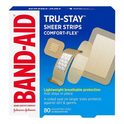 Band-Aid® Adhesive Strip, Assorted Sizes