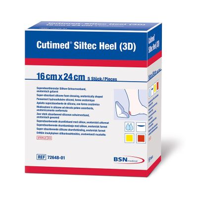 Cutimed® Siltec® Heel 3D Silicone Foam Dressing