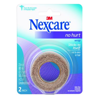 3M™ Nexcare™ No Hurt Hypoallergenic Material Medical Tape, 2 x 80 Inch, Tan