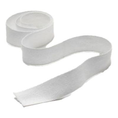 Cotton Twill Tape, 3/8 Inch x 36 Yard, White