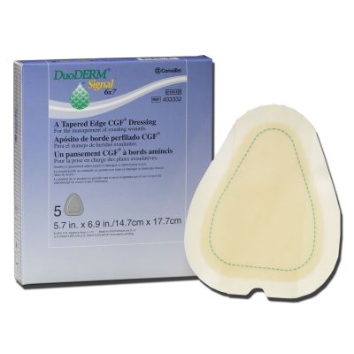 DuoDerm® Signal® Hydrocolloid Dressing, 6 x 7 Inch Triangle
