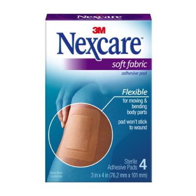 Nexcare™ Tan Adhesive Strip, 3 x 4 Inch
