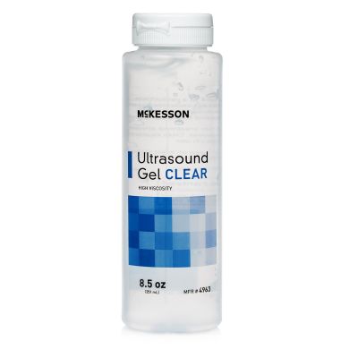 McKesson Ultrasound Gel, Clear, 250 mL Bottle, Ultrasound and Laser Transmission