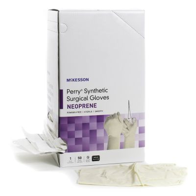 McKesson Perry® Polychloroprene Surgical Glove, Size 9, Cream