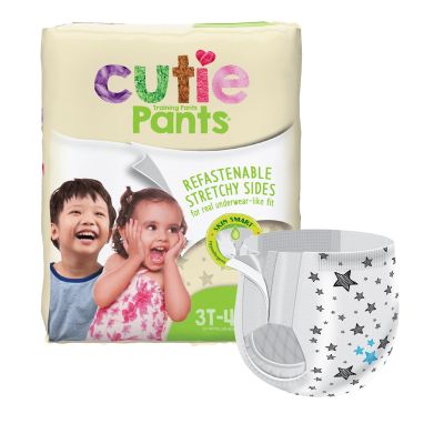 Cutie Pants® Toddler, Heavy Absorbency, Daytime/Overnight, 32 – 40 lbs, 3T to 4T