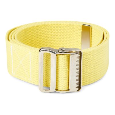 BELT, GAIT W/BUCKLE WASHABLE COTTON YLW 2"X60"