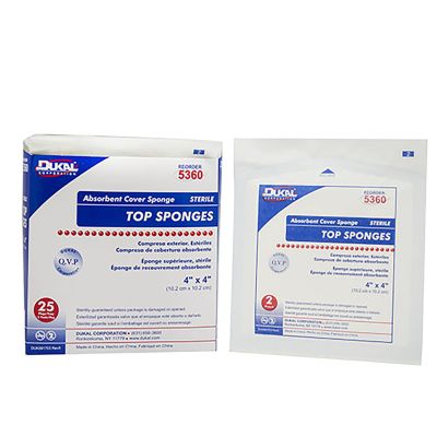 Dukal™ Sterile Nonwoven Sponge, 4 x 4 Inch