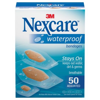 Nexcare™ Waterproof Clear / Tan Adhesive Strip, Assorted Sizes