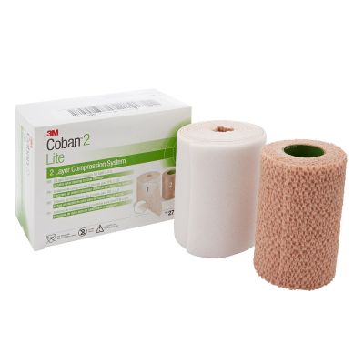 3M™ Coban™ 2 Lite Two-Layer Compression Bandage System, 10 cm x 4.7 meters