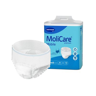 UNDERWEAR, PROT MOLICARE HVY MED 31"-47" (14/BG 3BG/CS)