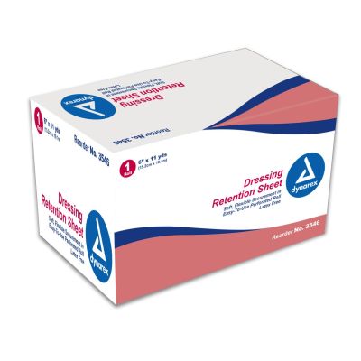 dynarex® Nonwoven / Adhesive Dressing Retention Tape without Liner, 6 Inch x 11 Yard, White