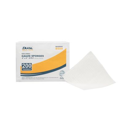 Dukal™ Gauze Sponge, 4 x 4 Inch, 8-Ply