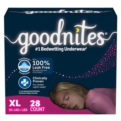 GoodNites® Night Time Underwear For Girls, Extra Large