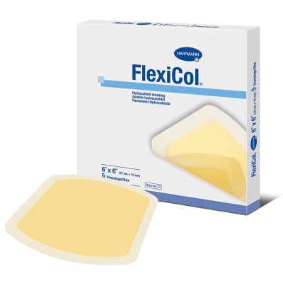 FlexiCol® Hydrocolloid Dressing, 6 x 6 Inch