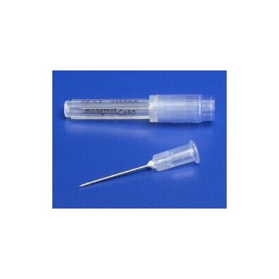 Hypodermic Needle Monoject™ 250E 1 Inch Length 19 Gauge Thin Wall Without Safety