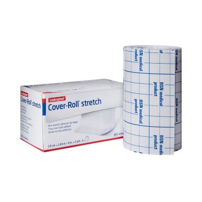 Cover-Roll® Stretch Dressing Retention Tape with Liner 4 Inch x 2 Yard, White