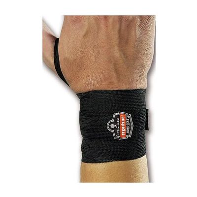 WRIST WRAP, WRAP W/THUMB LOOP BLK LG-XLG (6/PK)
