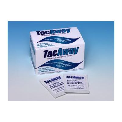 Tacaway Adhesive Remover, 2-5/8 x 2-7/8 Wipe