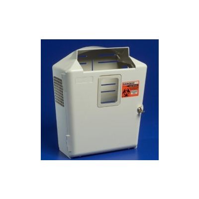 ENCLOSURE, SHARPS WALL 3GAL W/VIEW PORTS (1/CS)