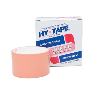 Hy-Tape® Zinc Oxide Adhesive Medical Tape, 1.5 Inch x 5 Yard, Pink