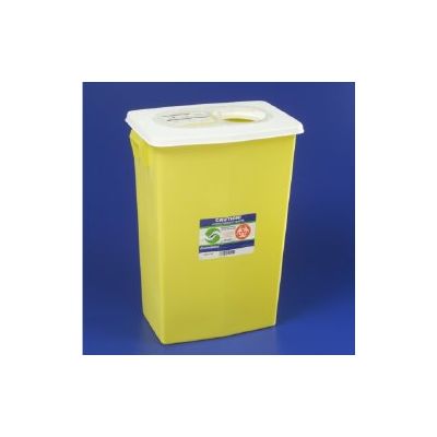 CONTAINER, SHARPS CHEMO YLW 18GL (5/CS)