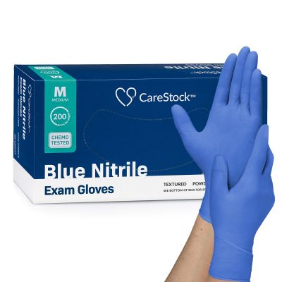 CareStock™ Nitrile Exam Glove, Medium, Blue