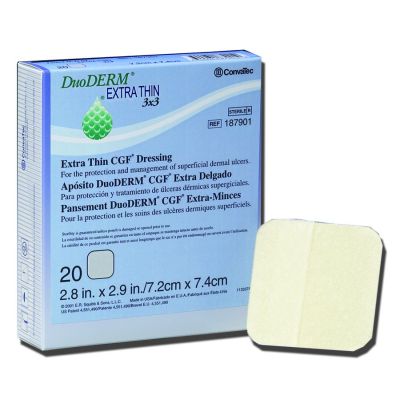 DuoDerm® Extra Thin Hydrocolloid Dressing, 2 x 8 Inch