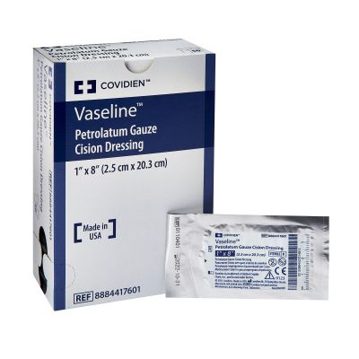 Vaseline® Petrolatum Impregnated Dressing, 1 x 8 Inch