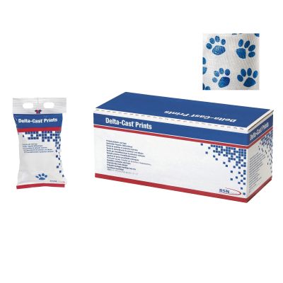Delta-Cast® Prints Paw Print Cast Tape, 2 Inch x 4 Yard