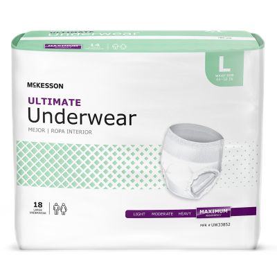 McKesson Ultimate Heavy Absorbency Incontinence Underwear, Large